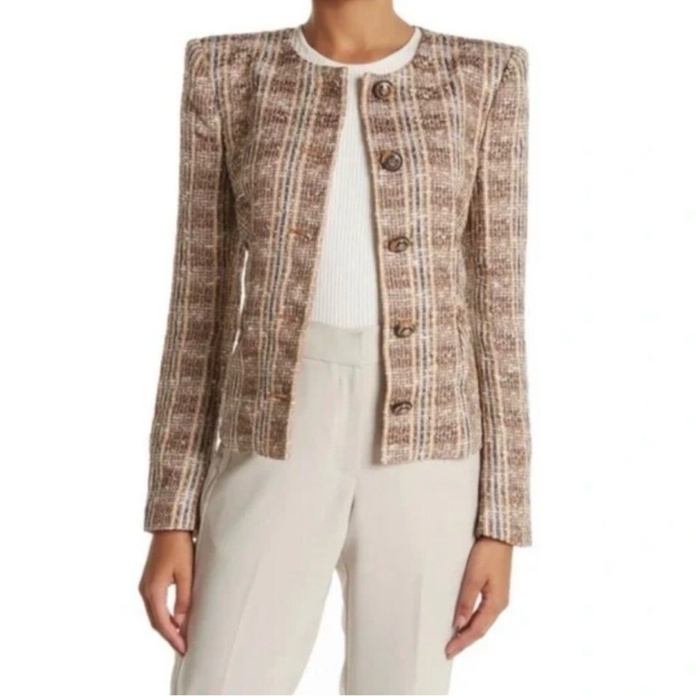 NWT Veronica Beard tweed Louisa Jacket size 0 - Picture 4 of 7